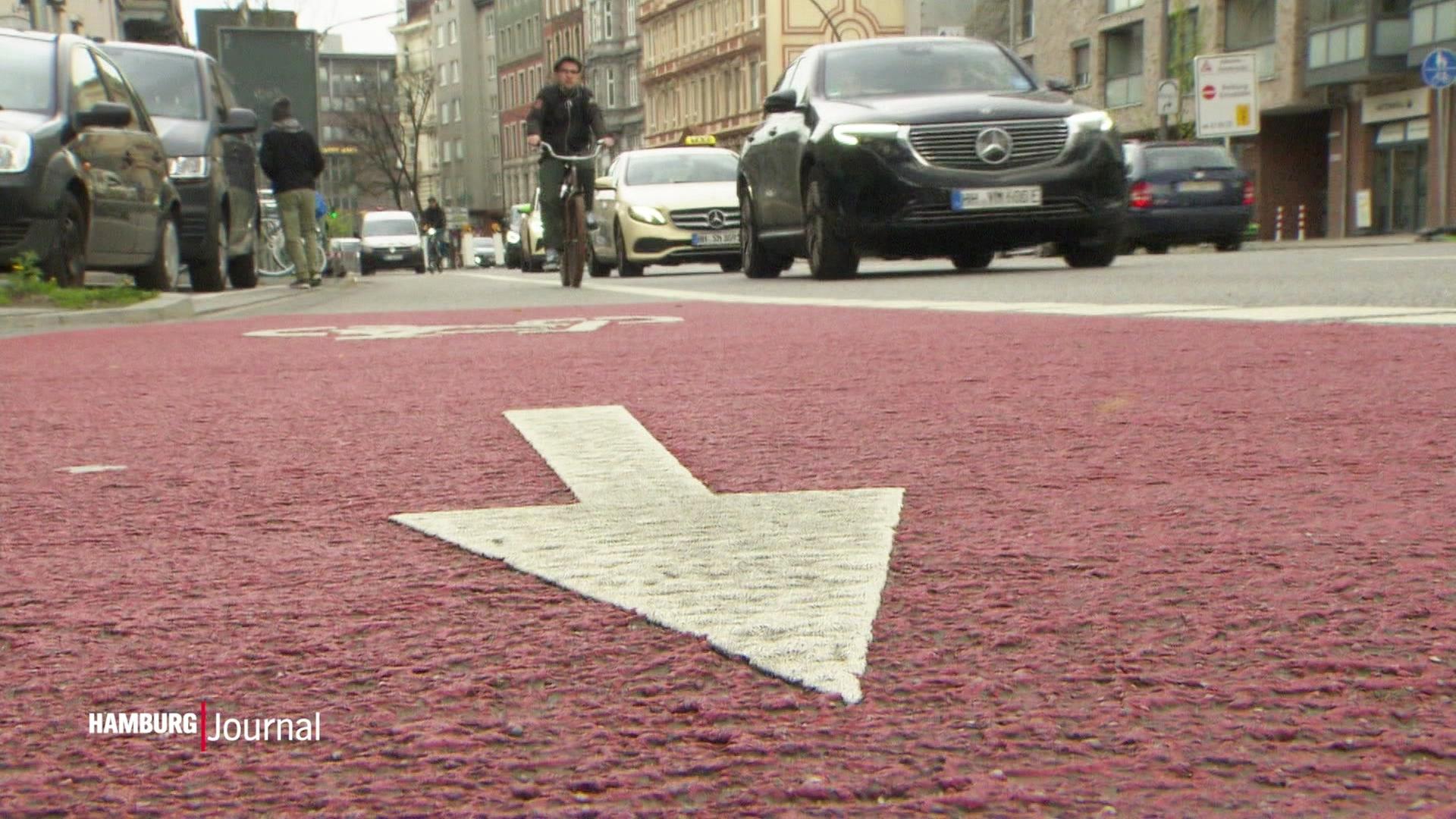 Weniger Radverkehr in Hamburg