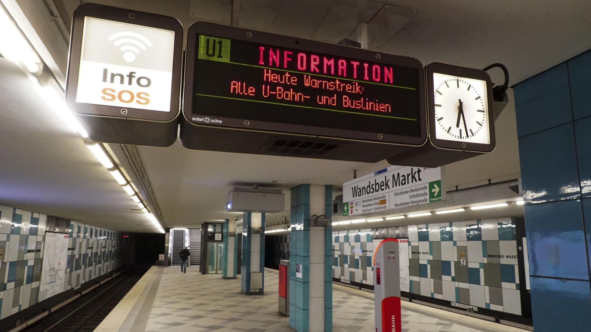 Warnstreik in Hamburg: Heute fallen U-Bahnen und viele Busse aus