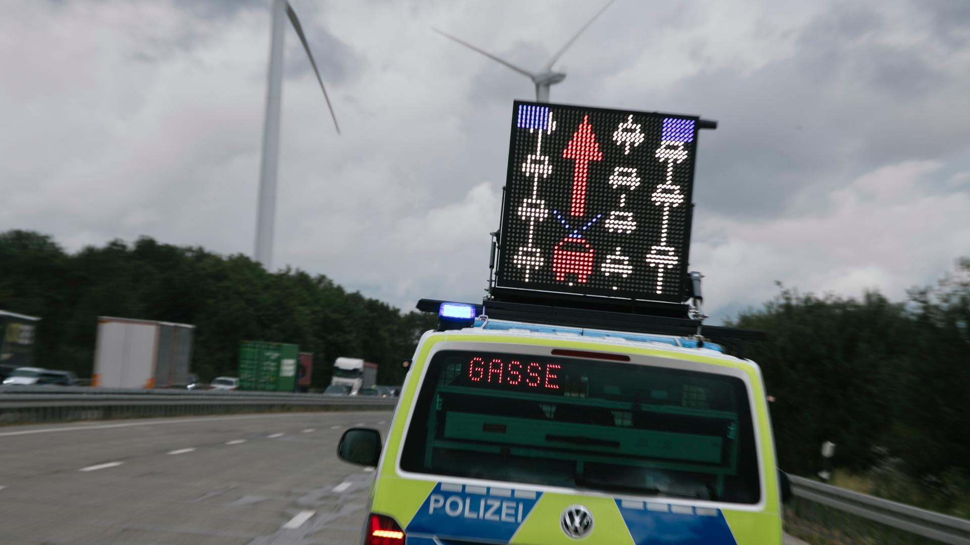 Streit wegen Rettungsgasse: Körperliche Auseinandersetzung auf der A7