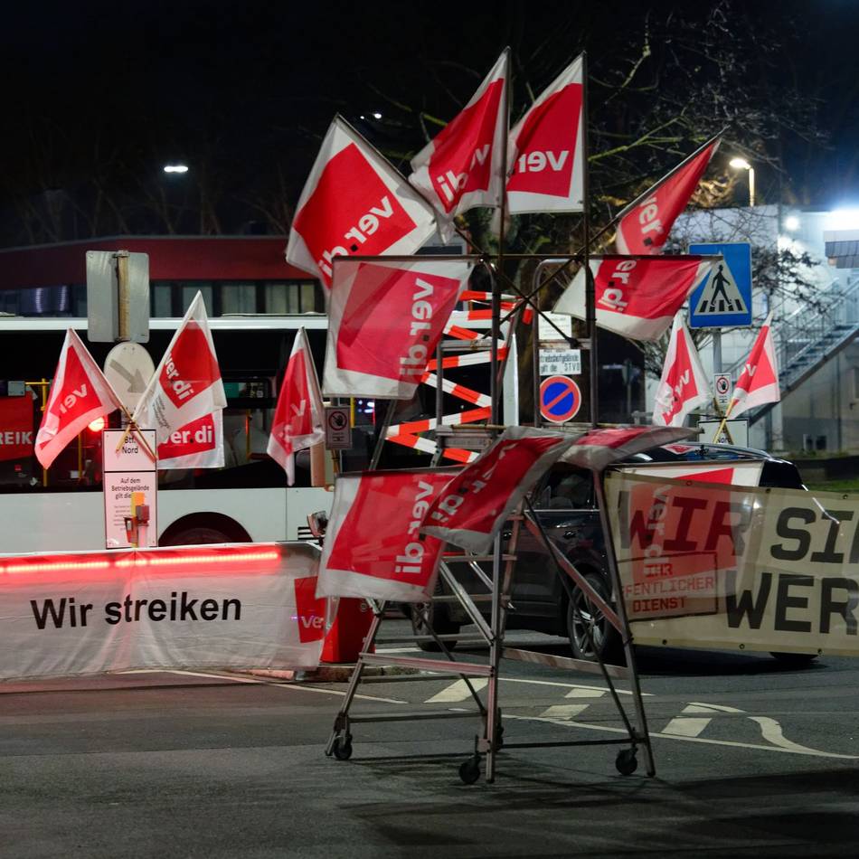 ÖPNV-Streik: Verdi legt erneut Busse und Bahnen in NRW lahm