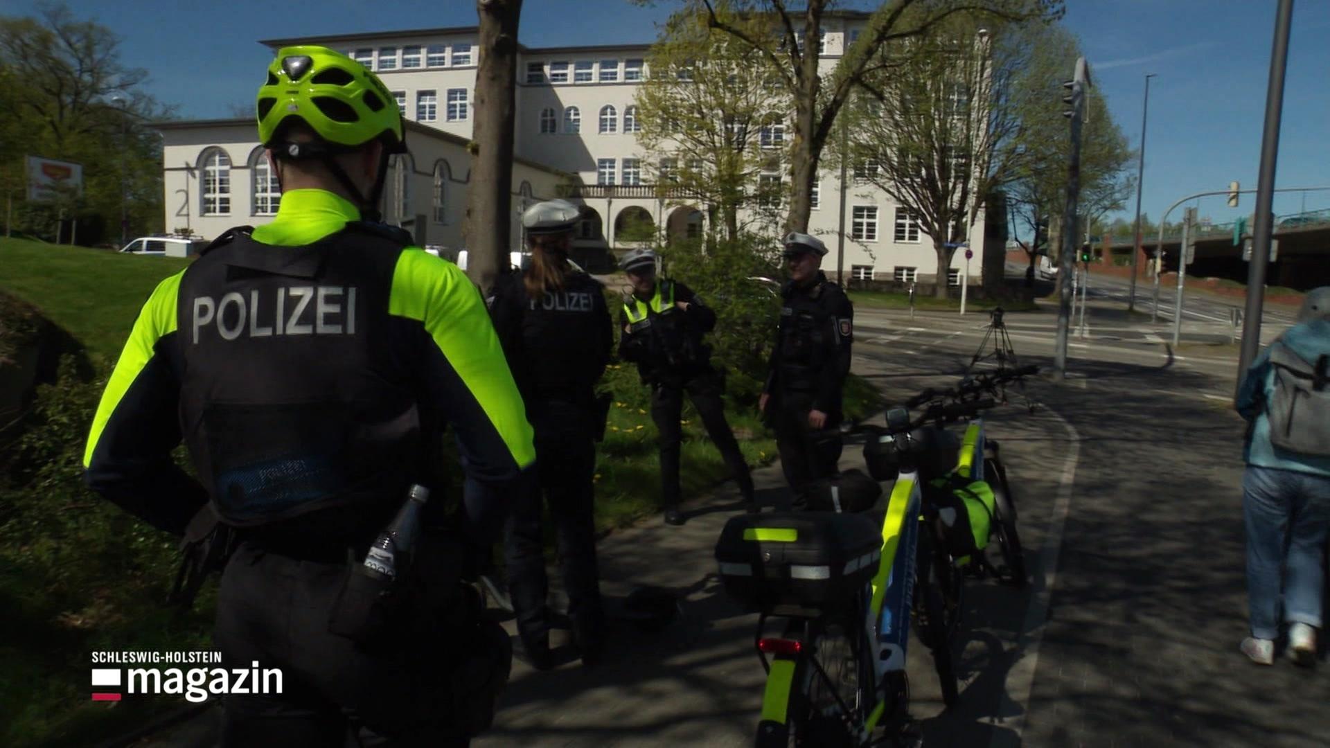 Verkehrskontrollen für Radfahrer in Kiel