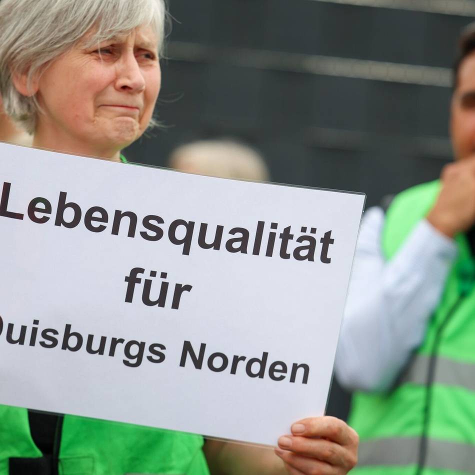 A59-Ausbau in Duisburg: „Highway to Hell" – Anwohner empfangen Verkehrsminister mit Pfeifen und Trommeln