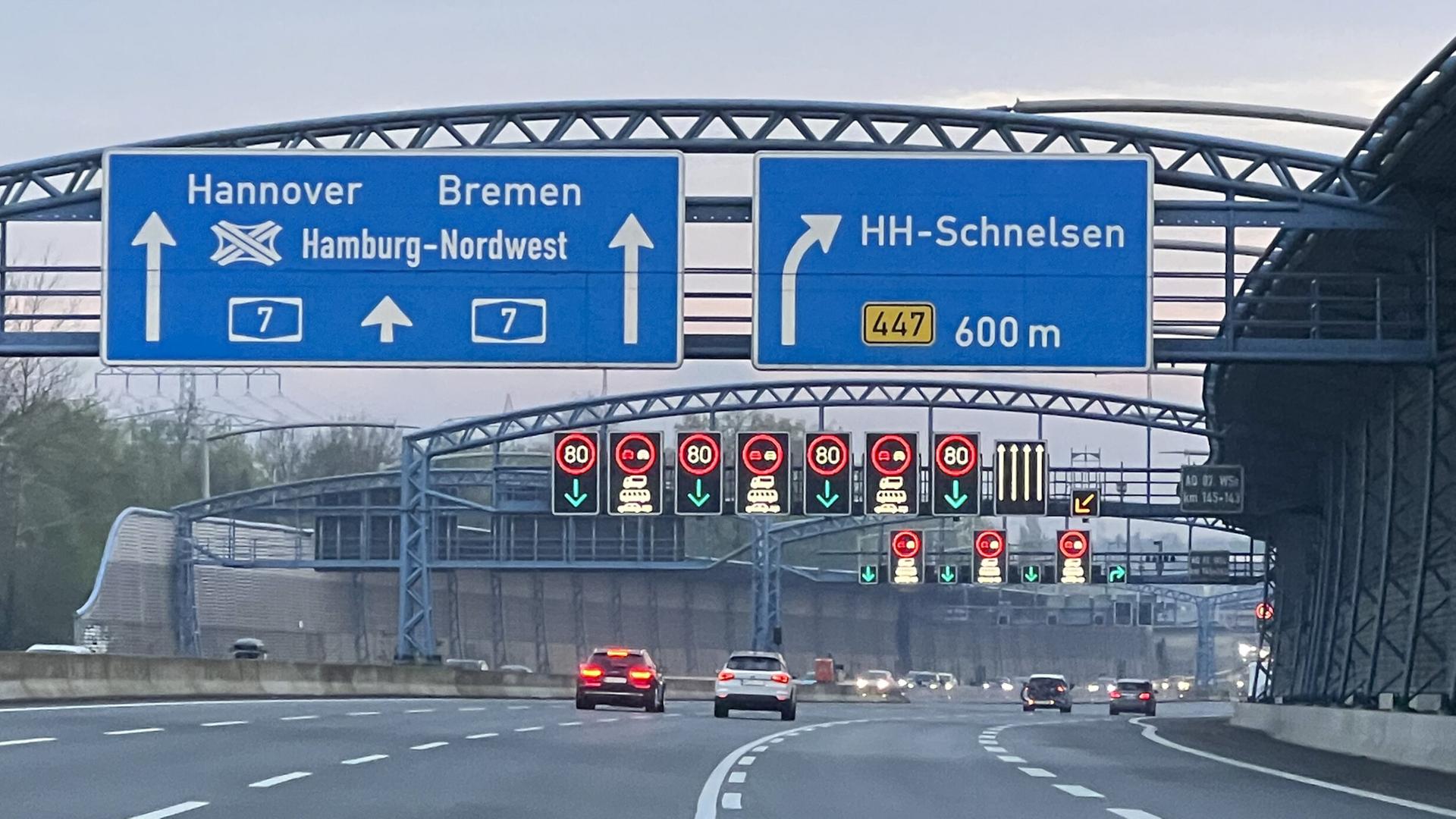A7 und Elbtunnel ab morgen teilweise gesperrt