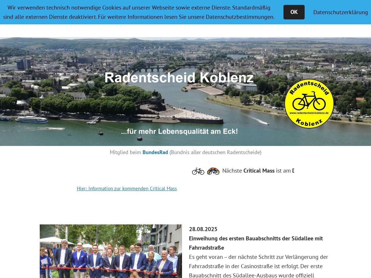 Screenshot https://radentscheid-koblenz.de/