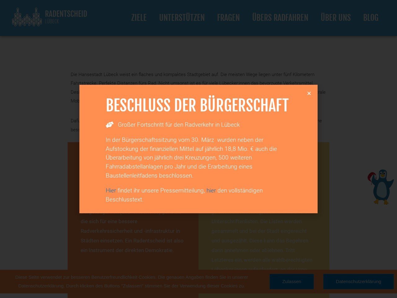 Screenshot https://www.radentscheid-luebeck.de/