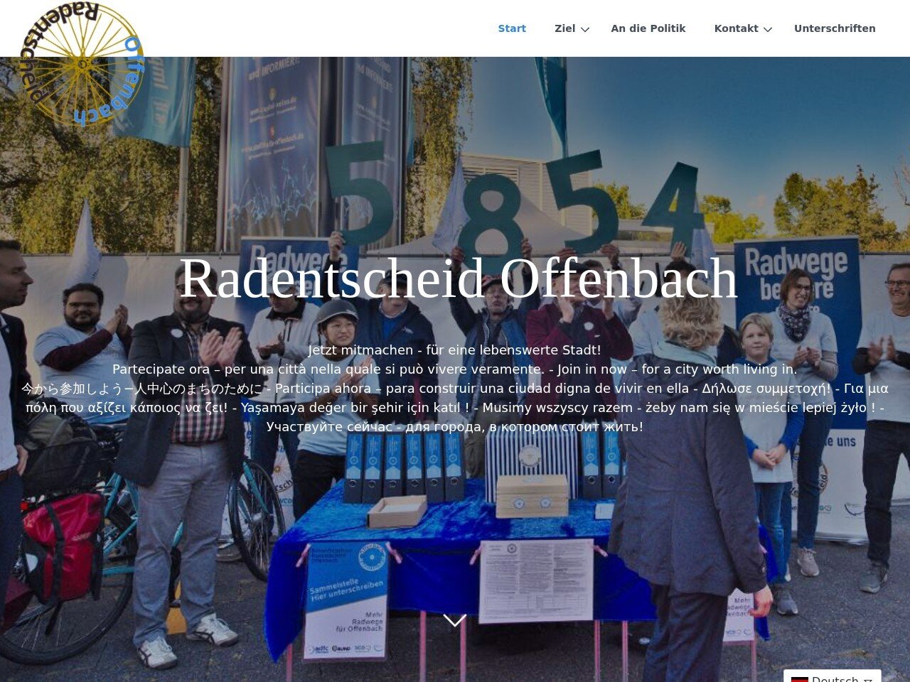 Screenshot https://radentscheid-offenbach.de/