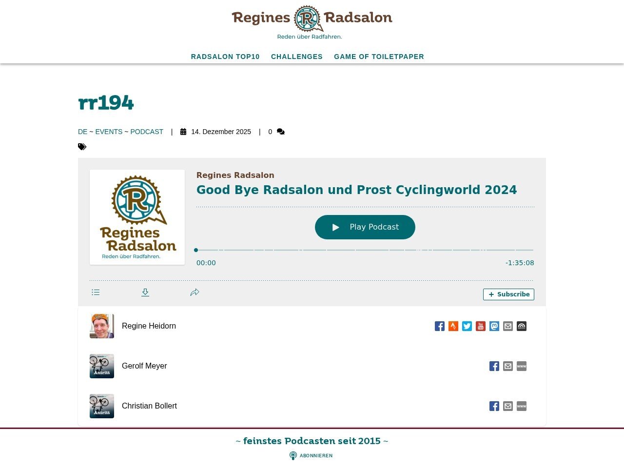 Screenshot https://www.regines-radsalon.de/