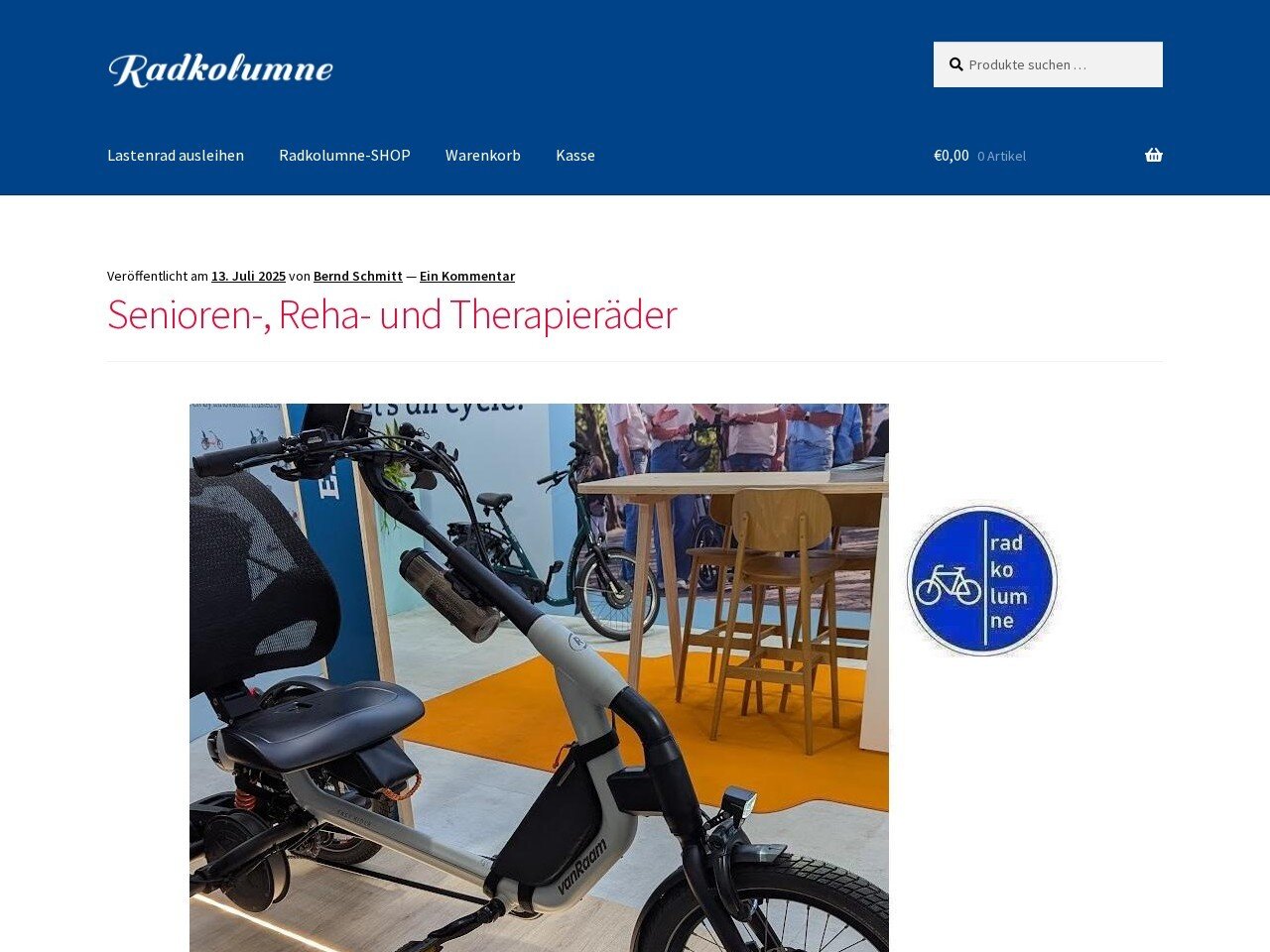 Screenshot https://radkolumne.de